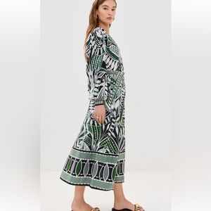 Farm Rio lace nature maxi skirt XS